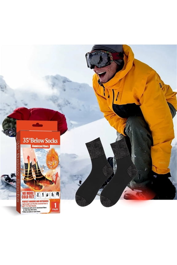 Crystal Heated Socks Warm Comfortable For Winter Daily Wear