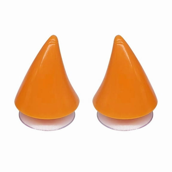 Mineart Devil Horns for Motorcycle Helmet, Universal Black Devil Horns Decoration with Suction Cups Helmet Accessories for Motorbike Bike and Ski Helmets