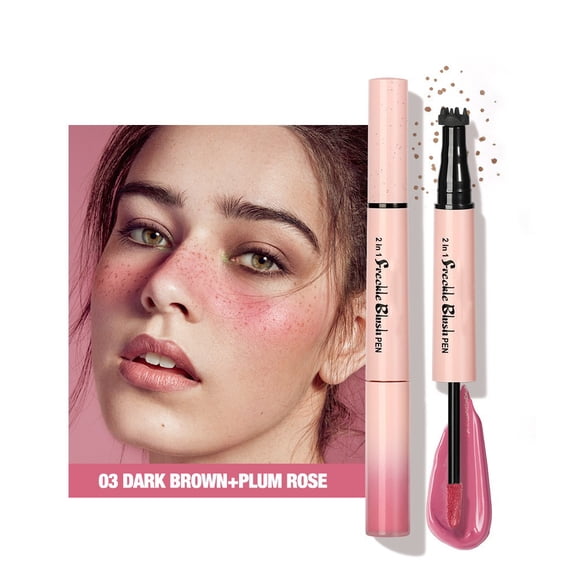 Mineart Dual-End Freckle Pen & Blush 2-In-1 Natural Fake Freckles Waterproof Daily Makeup