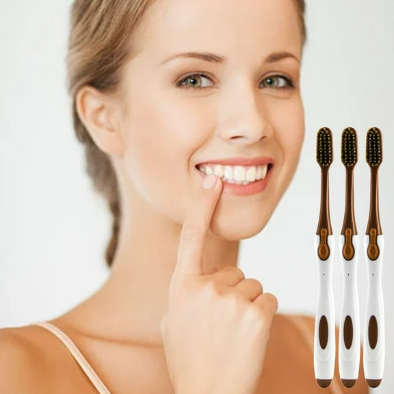 Mineart Exquisite Narrow-Headed And Gold Adult Toothbrush With Individually Packaged Soft Bristles For Home Use And Gentle Experience