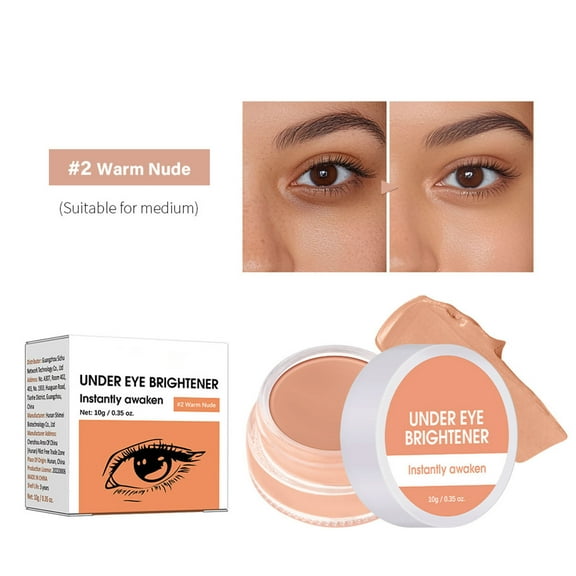 Mineart Eye Brightening Balm Creamy Under Eye Brightener Hydrating Depuffing Dark Circle Corrector Smooth for Eyelid Eye Area Makeup Daily Care