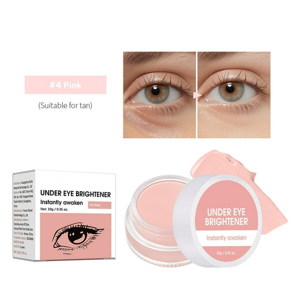 Mineart Eye Brightening Balm Creamy Under Eye Brightener Hydrating Depuffing Dark Circle Corrector Smooth for Eyelid Eye Area Makeup Daily Care
