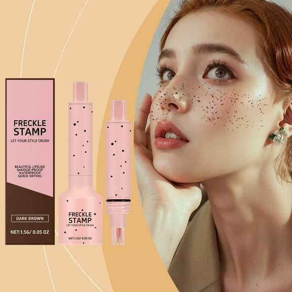 Mineart Facial Freckle Stamp Pen Natural Freckle Tool, Waterproof Long Lasting, Soft Realistic Freckle Finish, Easy Stamp Design, Face Makeup for Natural Daily Look