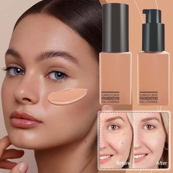 Mineart Flawless Base Foundation Full Coverage Lightweight And Skin Friendly Concealing Cream