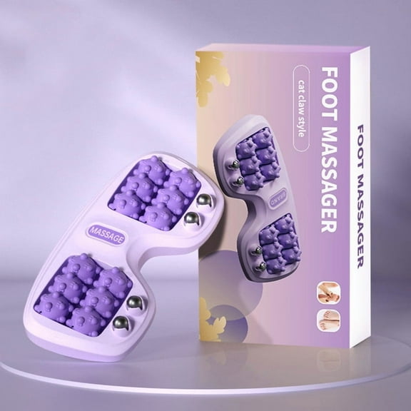 Mineart Foot Massager Roller 4 Row Magnetic Acupressure For Daily Foot Care And Relaxation
