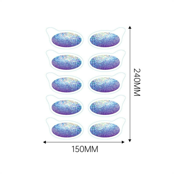 Mineart Halloween Eyeshadow Tattoo Stickers Stage Party Eye Makeup Temporary Body Art