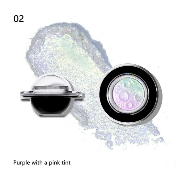 Mineart MF374 Planet Highlighter Powder 2.1g Full Body Brightening Pearl Glow Non-caking Blendable Formula for Festive and Everyday Makeup Looks