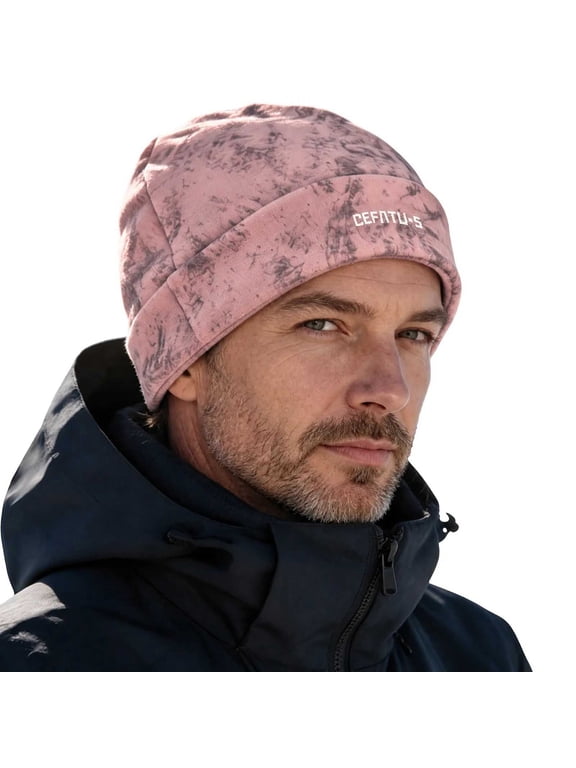Men Outdoor German Velvet Warm Hat Soft Stretchy Close Fit Winter Skull Head Cover