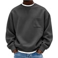 thumbnail image 1 of Mineart Men's Crewneck Sweatshirt Long Sleeve Fall Oversized Pullover Tops Loose Fit Athletic Comfy Basic Shirts, 1 of 7