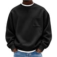 thumbnail image 1 of Mineart Men's Crewneck Sweatshirt Long Sleeve Fall Oversized Pullover Tops Loose Fit Athletic Comfy Basic Shirts, 1 of 7