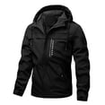 thumbnail image 1 of Mineart Men's Hooded Waterproof Softshell Jacket Zip Up Long Sleeve Windproof Coat, 1 of 8