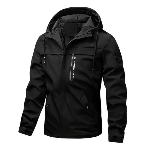 Mineart Men's Hooded Waterproof Softshell Jacket Zip Up Long Sleeve Windproof Coat