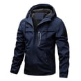 thumbnail image 1 of Mineart Men's Hooded Waterproof Softshell Jacket Zip Up Long Sleeve Windproof Coat, 1 of 4