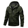 thumbnail image 1 of Mineart Men's Hooded Waterproof Softshell Jacket Zip Up Long Sleeve Windproof Coat, 1 of 4