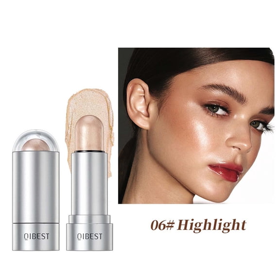 Mineart Multi-functional Makeup Stick Highlighter Blush Contour Pearl Matte Finish All-in-one Design for Quick Easy Face Makeup Routine