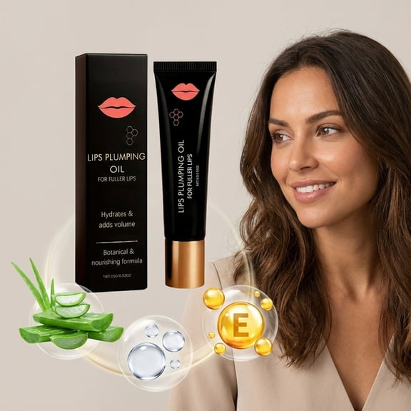 Mineart Nourishing Plumping Lip Oil Hydrating Moisturizing Daily Lip Care For Full And Soft Lips 0.53 Oz