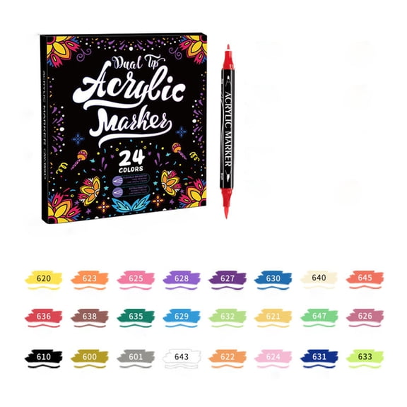 Mineart Premium Acrylic Nail Art Brush Set, Durable Soft Bristle Brushes in Assorted Sizes, Smooth Application for Acrylic Powder & Gel Polish, Nail Art Design Essentials