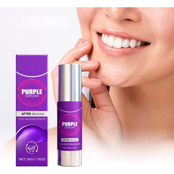 Mineart Purple Teeth Whitening Toothpaste Brightening Fresh Breath Daily Oral Care Product For Healthy Smile 1.76 Oz