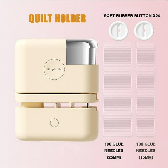 Mineart Quilt Fixing Clips Bedding Holder Pins Fasteners Round Fixing 24 Clips 1 Fastener for Thin Thick Quilts Blanket Sheet Bed Skirt Cushion Curtain