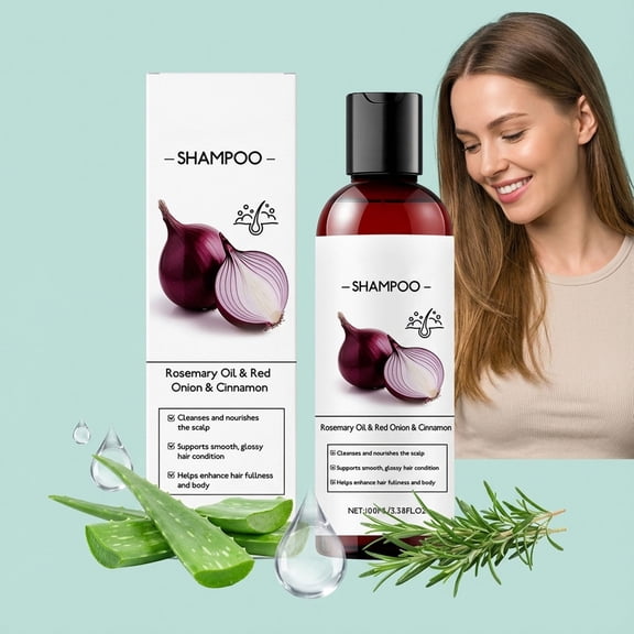 Mineart Red Onion Hair Volumizing Shampoo Cleansing Nourishing For Daily Hair Care Routine 3.38 Fl Oz