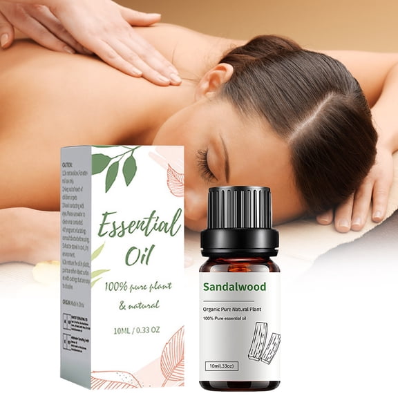 Mineart Sandalwood Aromatherapy Essential Oil Woody Scent Calming Daily Home Spa 0.34 Fl Oz