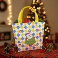 thumbnail image 1 of Mineart Santa Claus Gifts Christmas Eve Apples Canvas Tote Bag Christmas Gift Bag, 1 of 6