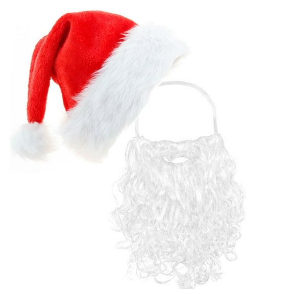 Mineart Skeleton Santa Beard, Christmas Costumes Accessory, Fun Spooky-themed Decor for Holiday Outfits and Parties
