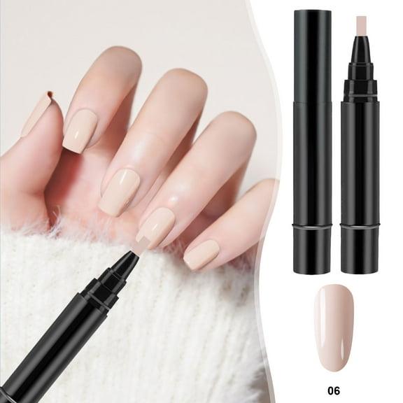 Mineart Solid Color One-step Gel Nail Polish Pen 8ml Quick-drying Chip-resistant High Pigment Shine Finish for Long-wear Salon-style Manicure Sessions