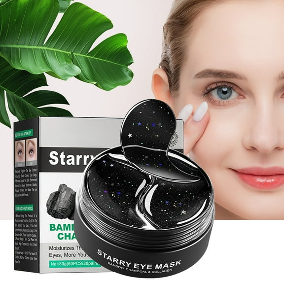 Mineart Starry Sky Hydrating Eye Mask Under Eye Gel Mask Depuffing Dark Circle Reducing Mask Soothing Cooling for Tired Eyes Skincare Routine Night Use
