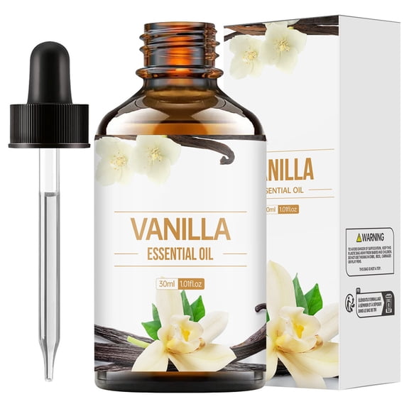 Mineart Vanilla Essential Oil Sweet Scent Aromatherapy Daily Use 1.01 Fl Oz