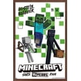 Minecraft: 15th Anniversary - Hostile Behavior Wall Poster, 22.375