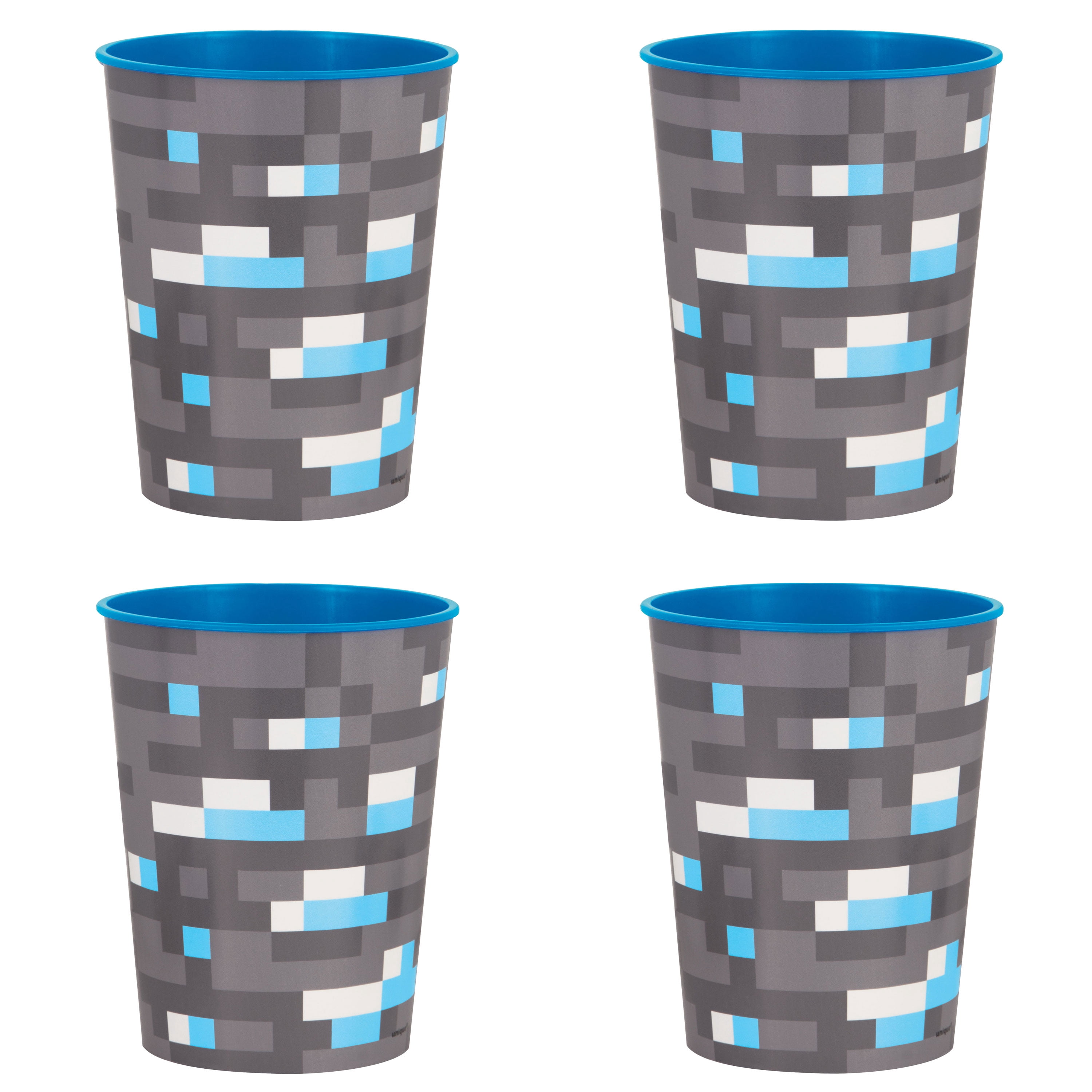 Minecraft 4 Count 16oz Multicolor Plastic Cup