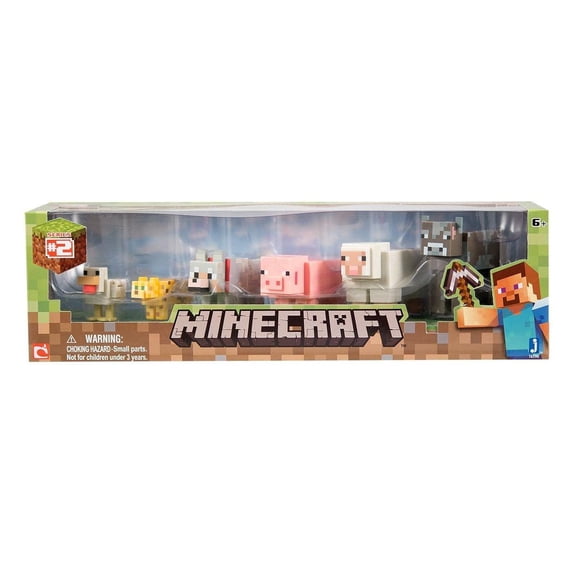 Minecraft 2.5" Action Figure 6-Pack: Core Animals