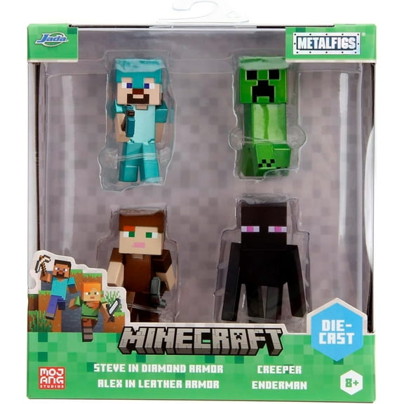 Minecraft 2.5 inch Diecast Figures 4 Pack (Wave 3)