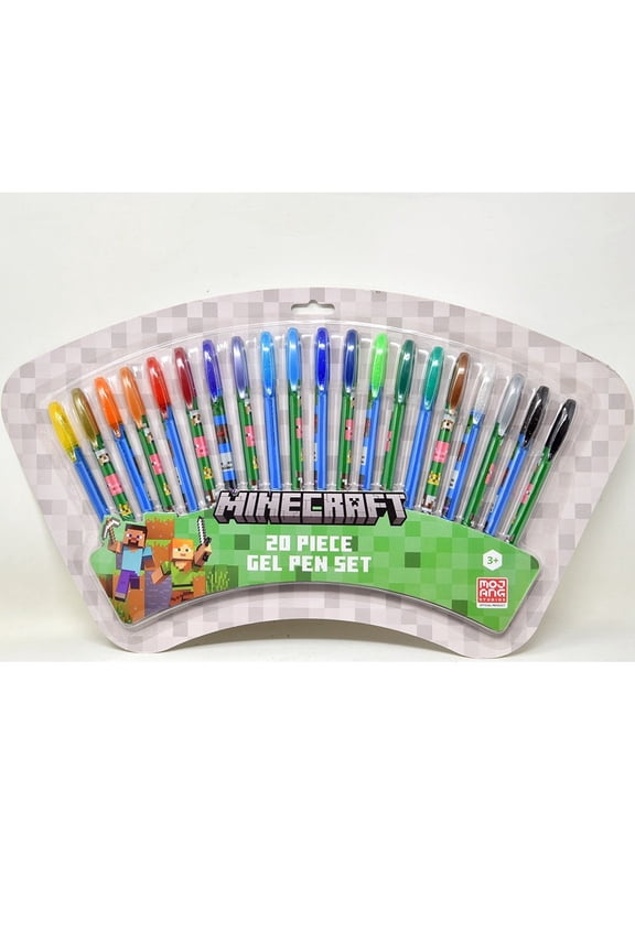 20pk Gel Pens on Card, 3+ YEARS
