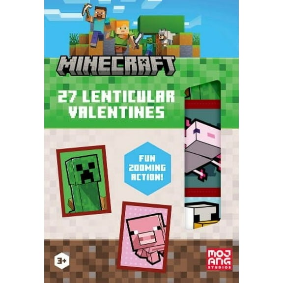 Minecraft 27 Lenticular Valentines Cards