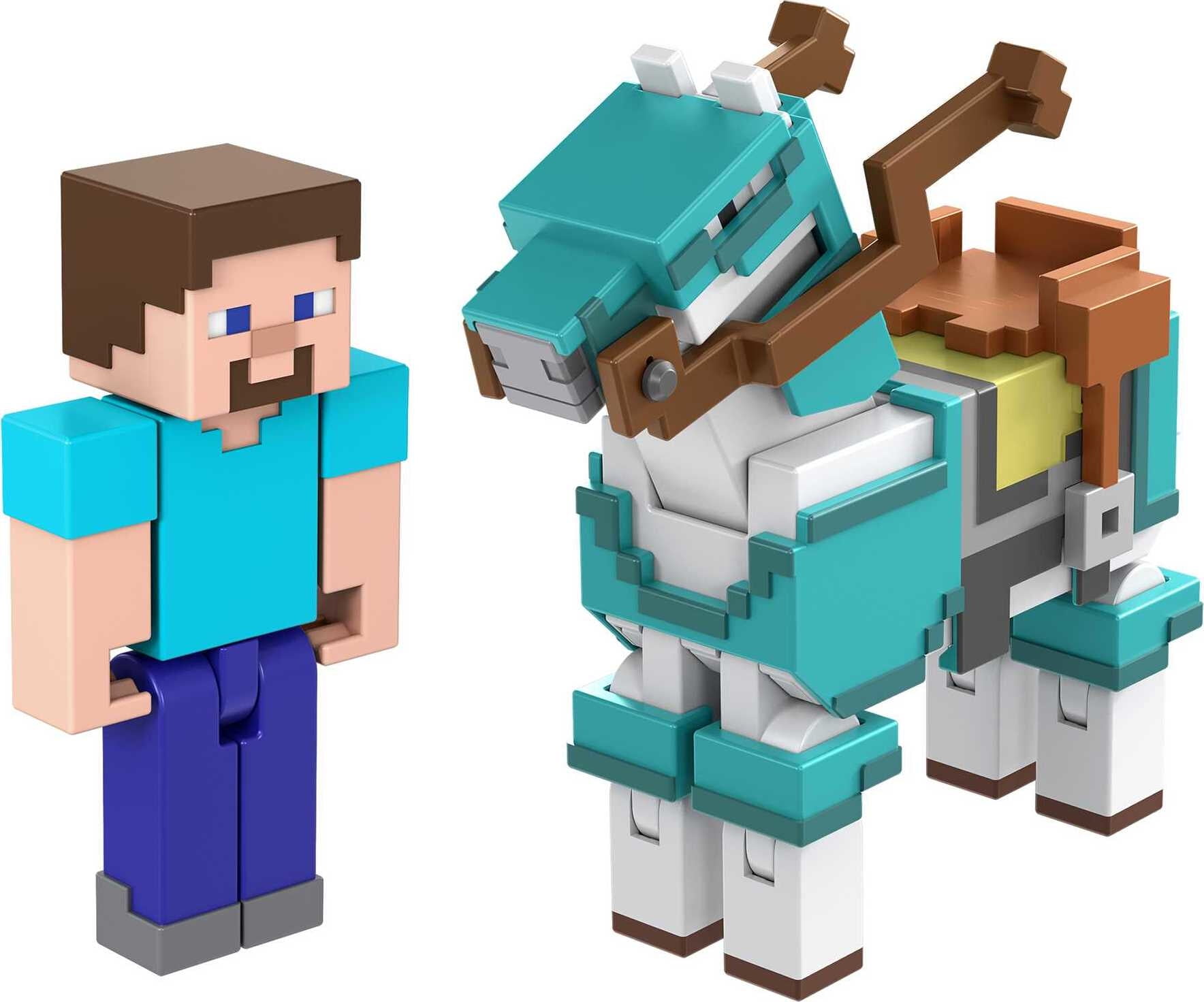  Minecraft Craft-A-Block Zombie Figure, Authentic Pixelated  Video-Game Characters, Action Toy to Create, Explore and Survive,  Collectible Gift for Fans Age 6 Years and Older : Toys & Games