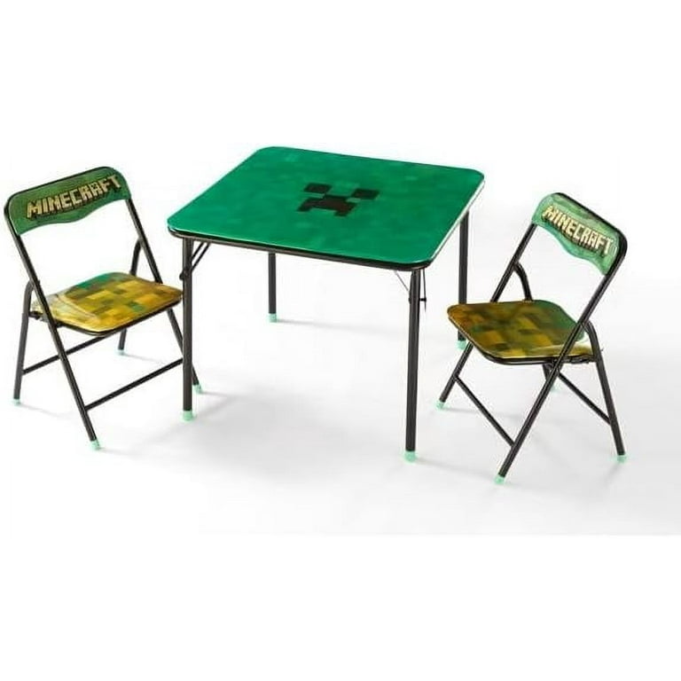 Minecraft 3 Piece Square Table and Chair Set Walmart