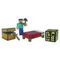thumbnail image 1 of Minecraft 3" Series 1 Survival Kit Pack with Leather Steve Figure, 1 of 2
