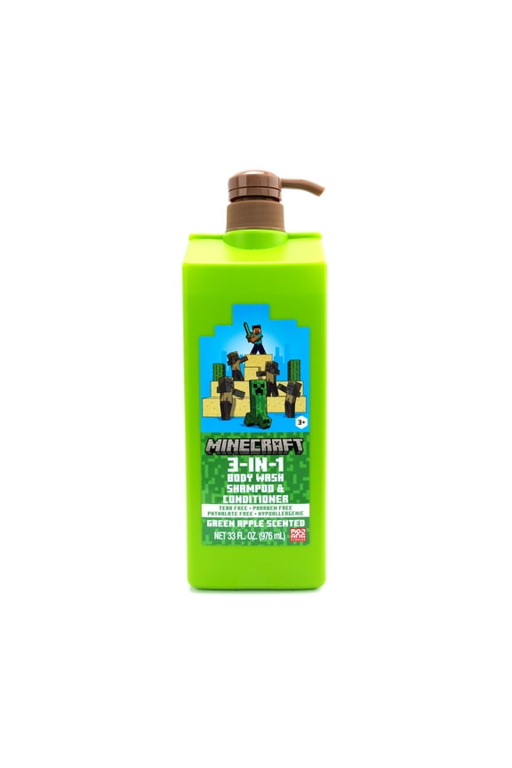 3-in-1 Wash, 33oz, Green Apple Scented, Age 3+