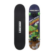 Minecraft 31" Popsicle Complete Standard Beginner Skateboard with 50mm Wheels for Kids, Green