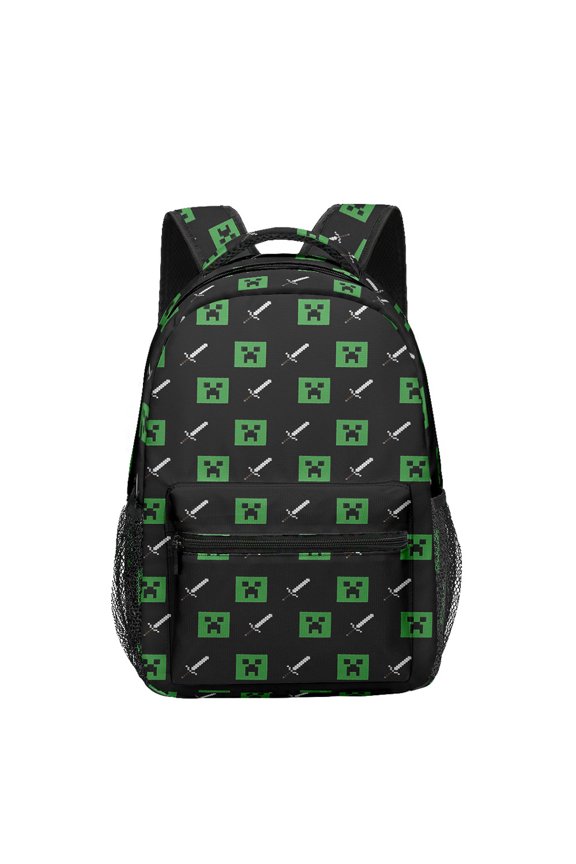 Minecraft 3D Theme Waterproof Backpack, Laptop Bag, Stylish Lightweight Travel Bag
