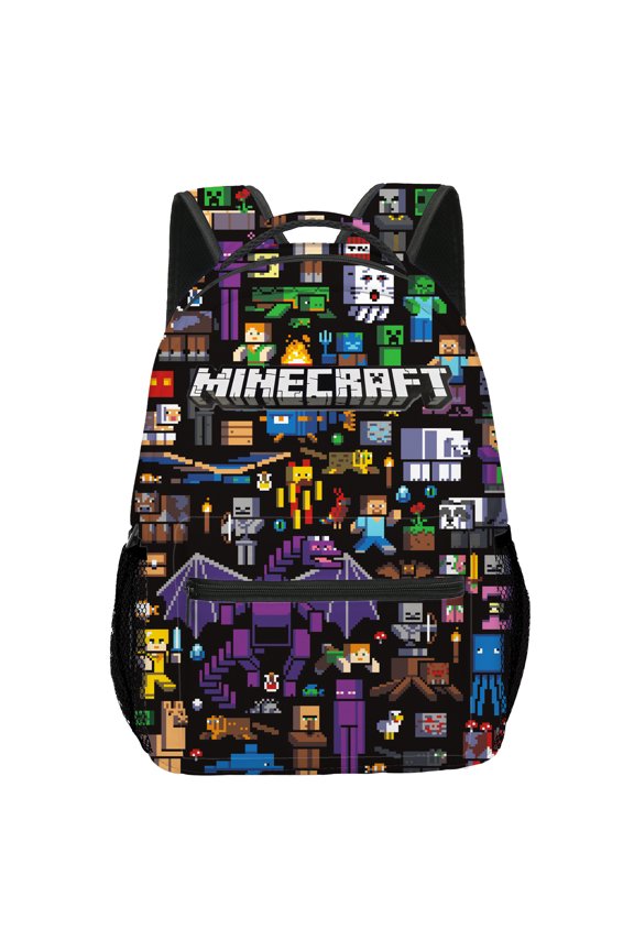 Minecraft 3D Theme Waterproof Backpack, Laptop Bag, Stylish Lightweight Travel Bag