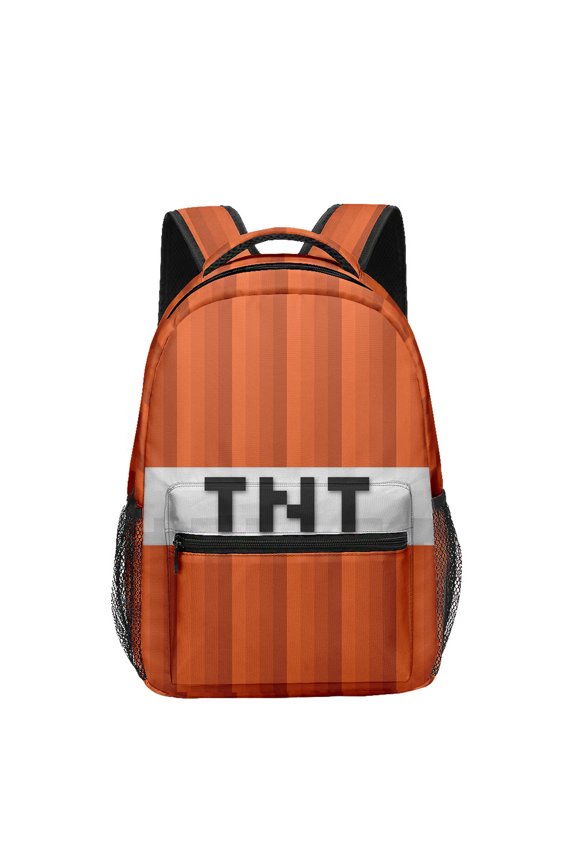 Minecraft 3D Theme Waterproof Backpack, Laptop Bag, Stylish Lightweight Travel Bag