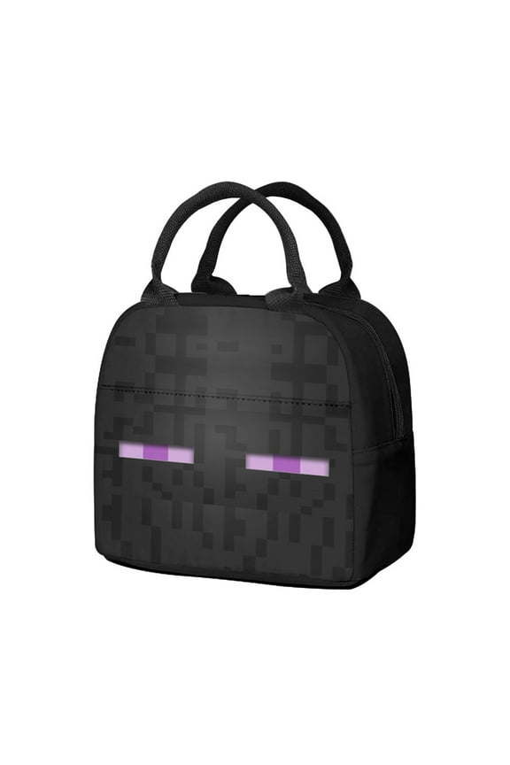 Minecraft 3D Theme Waterproof Lunch Bag, Lunch Box Bag, Lightweight Travel Bag