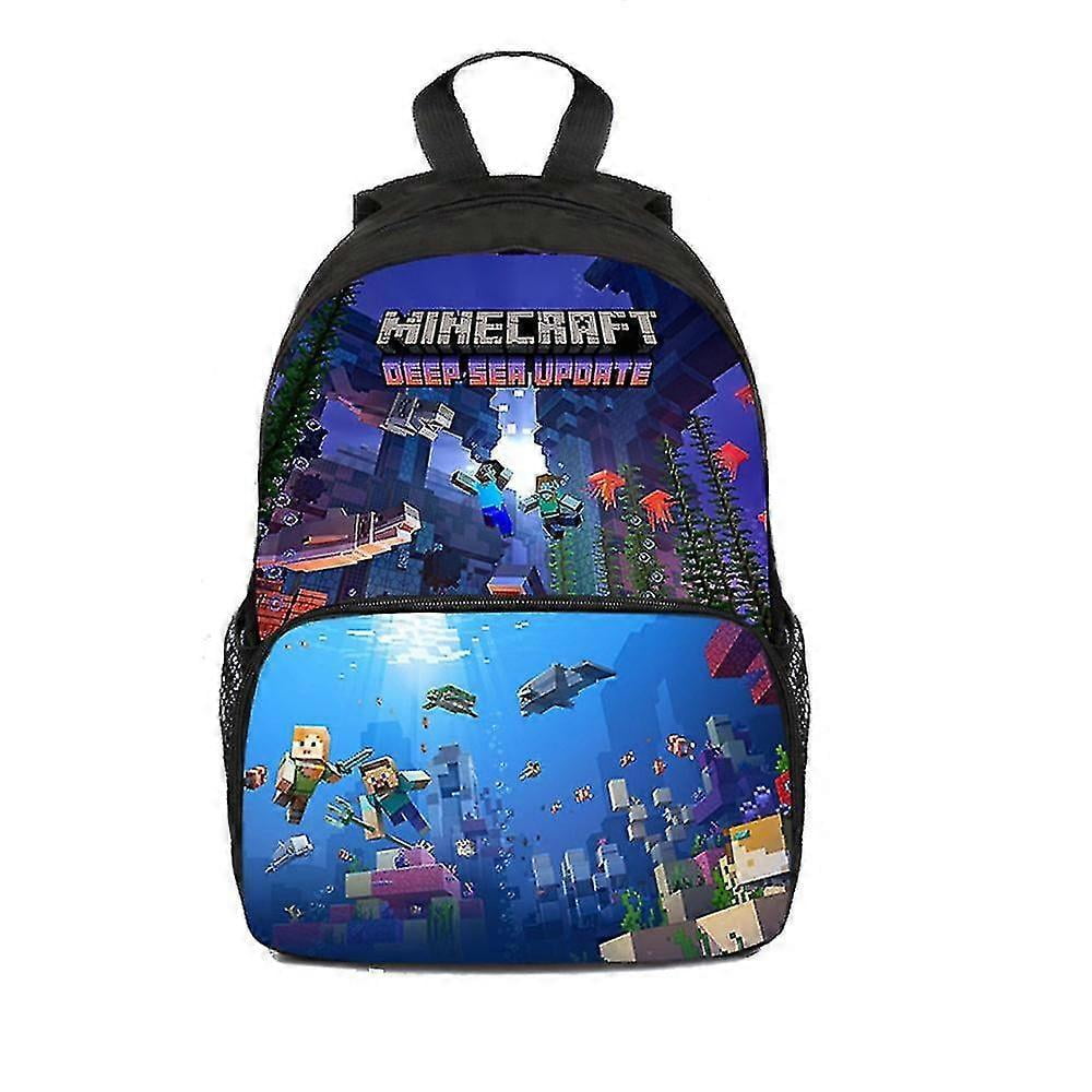 Minecraft 3d Printing Backpack School Bag Bookbag - Walmart.com