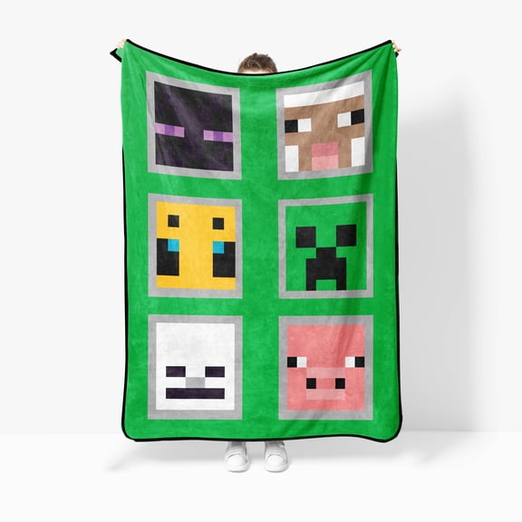 Minecraft 46x60 Throw Blanket