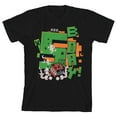 thumbnail image 1 of Minecraft 5th B Day Boy's Black Crew Neck Short Sleeve T-shirt-XS, 1 of 2