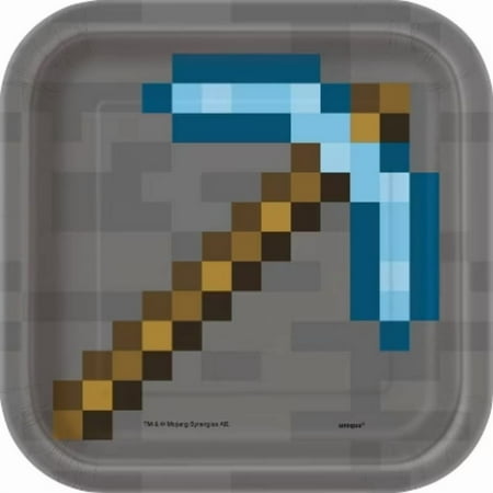 Minecraft 7" 8ct Paper Party Snack Plates