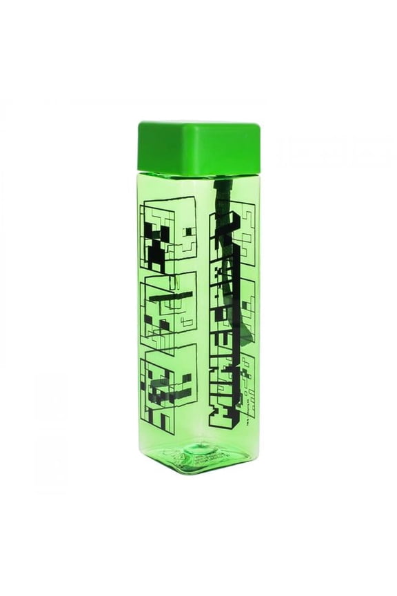 861509 500 ml Mobs Rectangular Water Bottle, Green